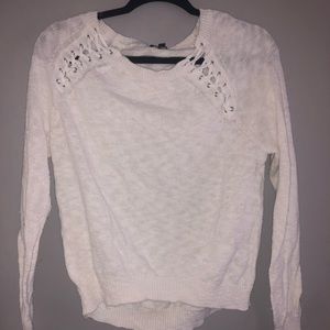 Express white sweater